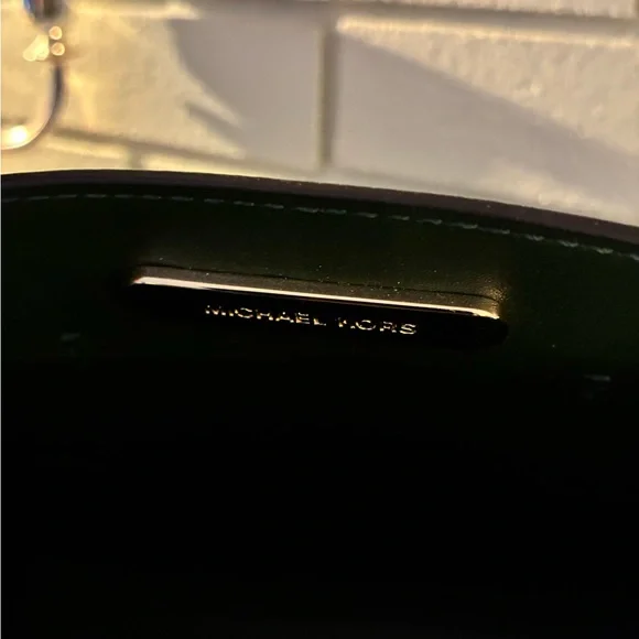 Michael Kors Signature Olive Green and Brown Satchel Messenger Crossbody Bag - Picture 4 of 8